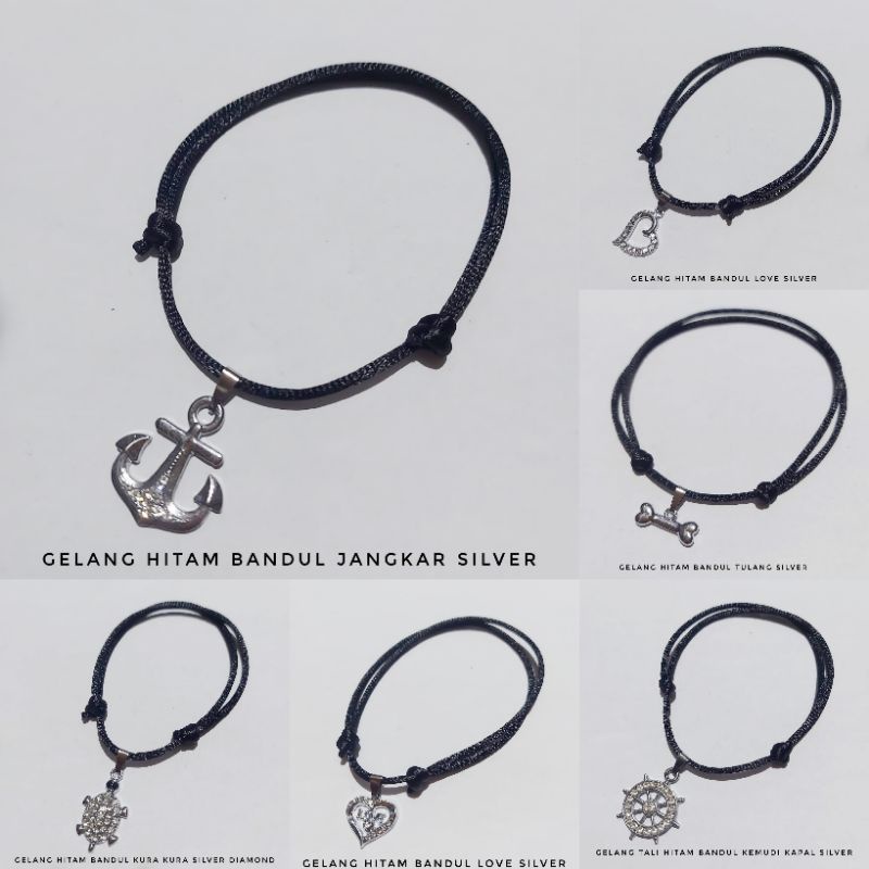 [COD] GELANG TALI HITAM BANDUL PRIA &amp; WANITA