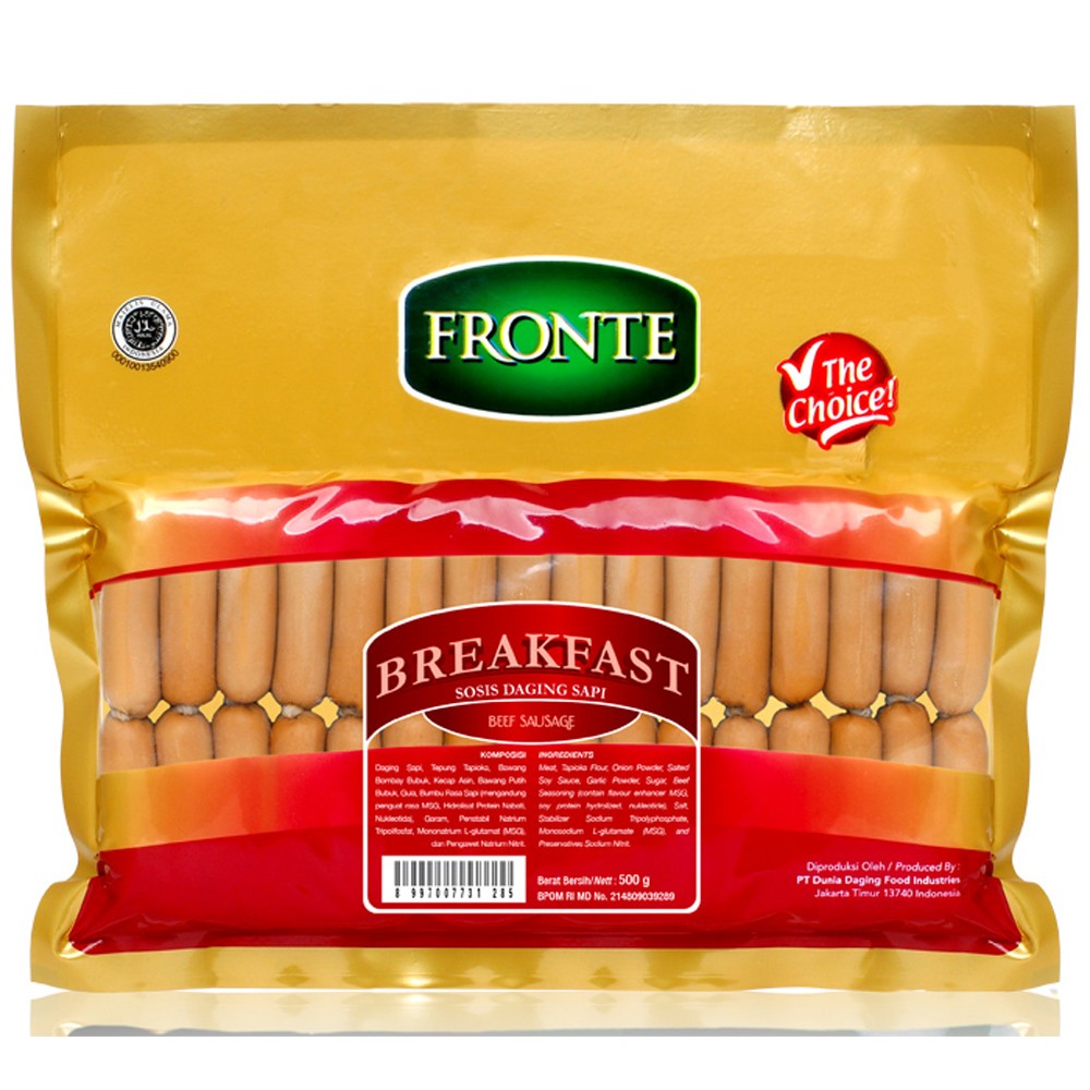 Hasil gambar untuk Sosis Fronte Breakfast Hotel 1KG