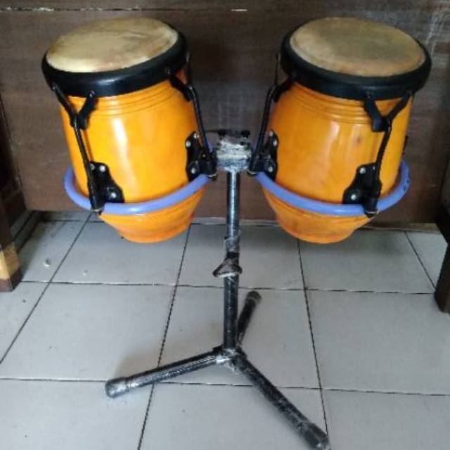 Kendang Kempul Mini Kayu Mahoni full Set