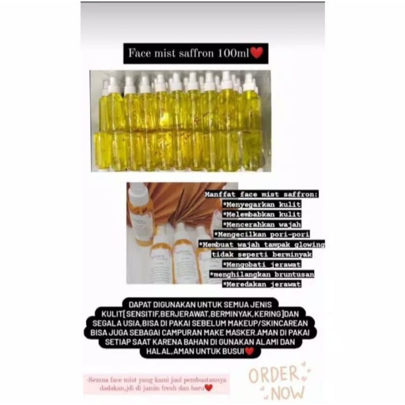 Air saffron original/Face mist saffron/Air saffron