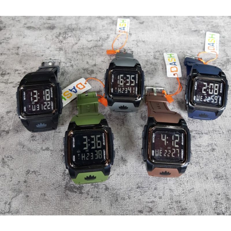 JAM TANGAN PRIA DAN WANITA DASH PETAK TAHAN AIR