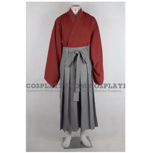 YUKATA KIMONO HAKAMA TRADISIONAL JEPANG COSPLAY KENSHIN SAMURAI X ALL SIZE COSTUME