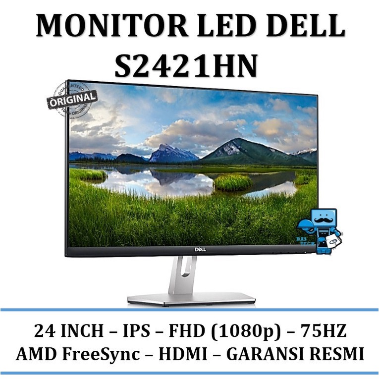 Monitor LED Dell S2421HN 24" FHD IPS - Garansi Resmi