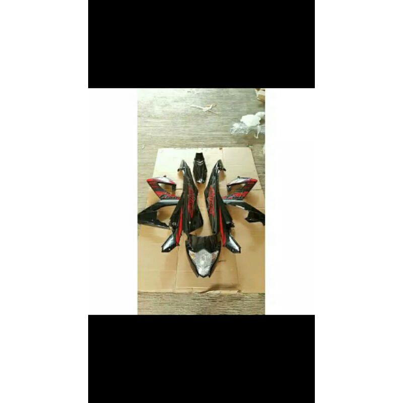 cover body full set Satria Fu facelift 2014 plus lampu reflektor