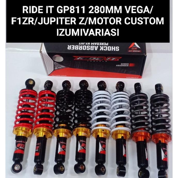 [[BISA COD]] SHOCK/SHOK BREKER BELAKANG RIDE IT GP811 UKURAN 280MM ORIGINAL RIDE IT JUPITER Z/VEGA R