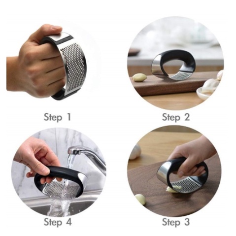 ALAT PENGGERUS BAWANG PENCACAH STAINLESS STEEL GARLIC RICER PRESS PRES IMPORT MURAH CHOPPER