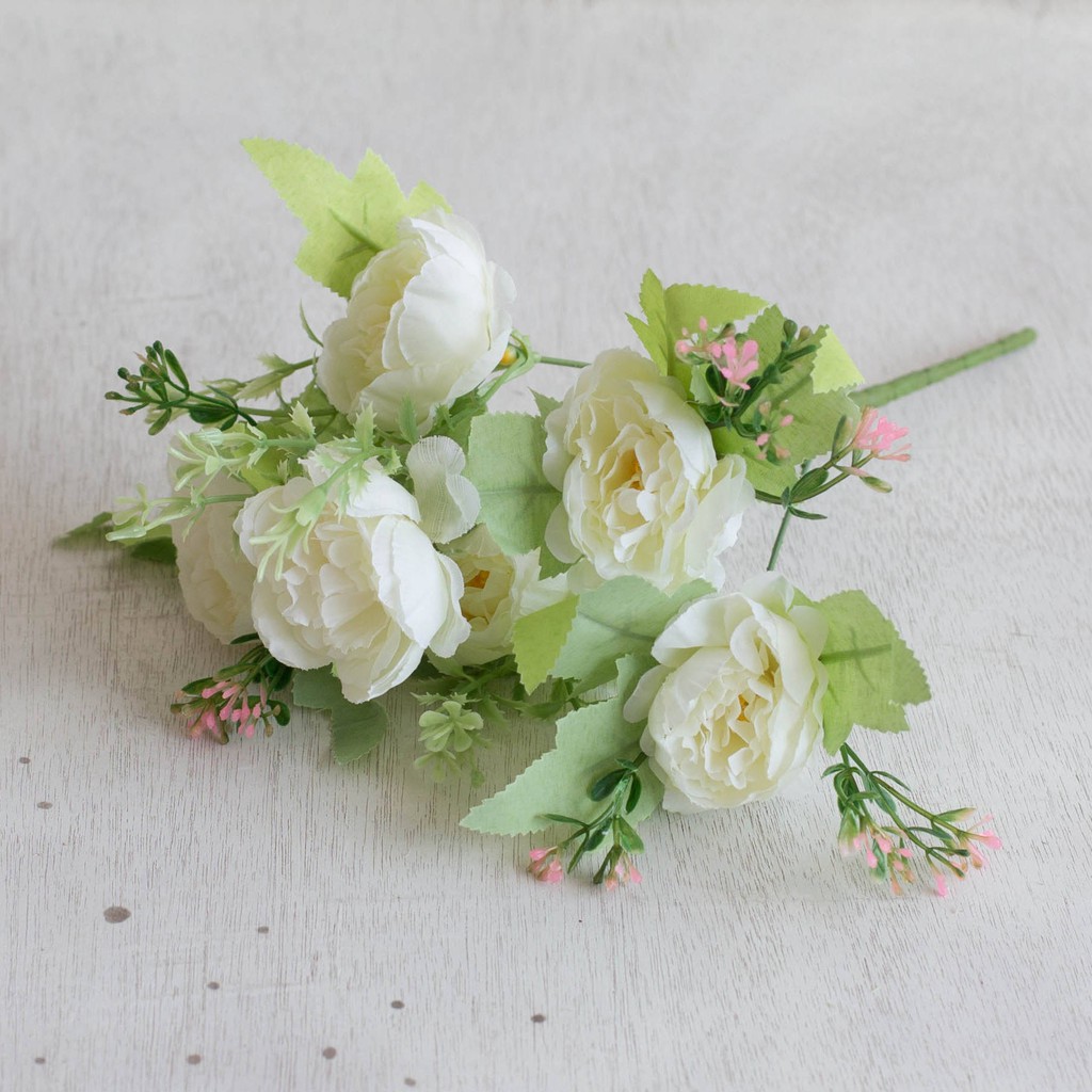 [6 Tangkai] Bunga Peony Pastel X6 / Bunga Plastik / bunga Artificial Dekorasi Buket Bunga (1 kg isi 25 pcs)