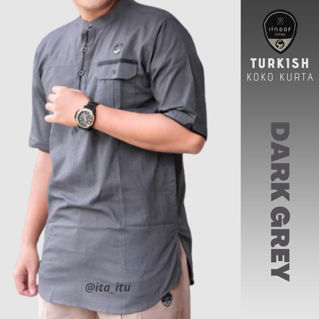 ILNAF Koko Kurta Dewasa | Baju Koko Kurta Slim Fit Turkish ILNAF