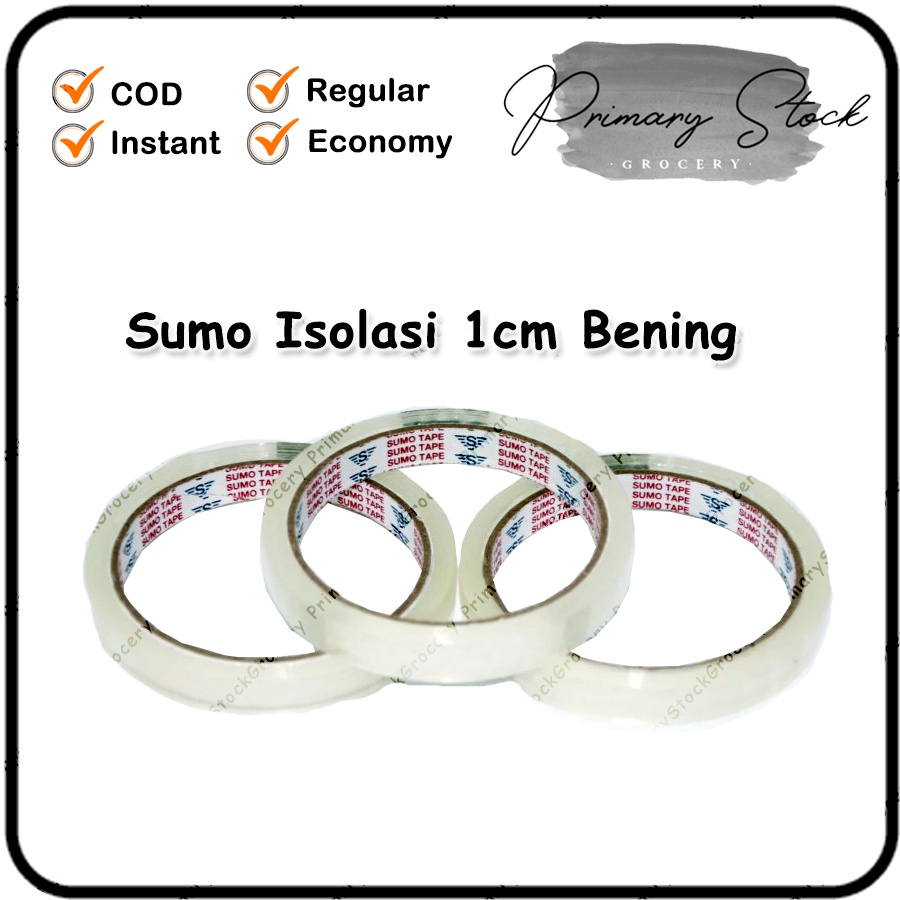 

Solatip Sumo 12mm 1/2 inch 1cm Lakban Diameter Kecil Solatape 1 cm 50 Yard
