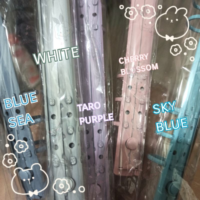 

{BINDER ONLY} LC Binder A5 RING 6 PVC Transparan Bening Besi Warna Binder Only