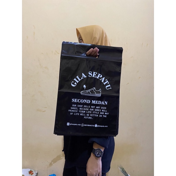 Sablon Plastik ziplock 30x45 Plastik sepatu Plastik Baju