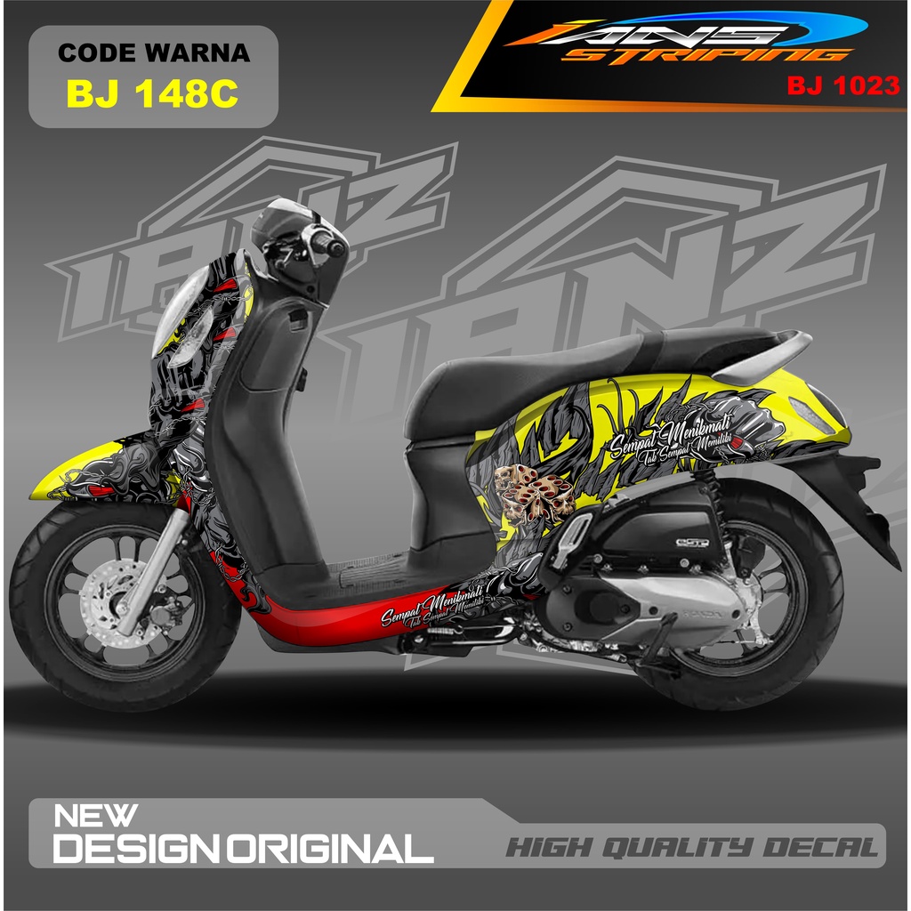 DECAL STIKER SCOOPY FULL BODI MOTOR / STICKER DECAL  HONDA SCOOPY FULL BODY / STICKER VARIASI SCOOPY TERBARU  / STICKER SCOOPY