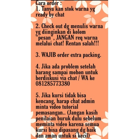 Kursi Makan Bayi Kursi Plastik Anak Booster Seat Kursi Anak Murah