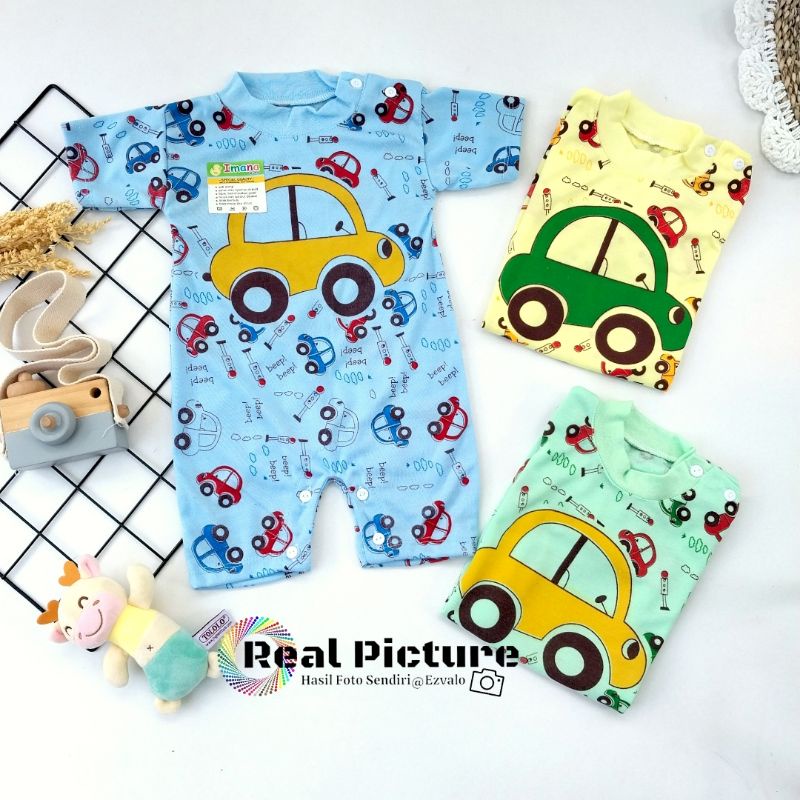 Romper bayi Gambar mobil Jumper bayi 0-6 bulan