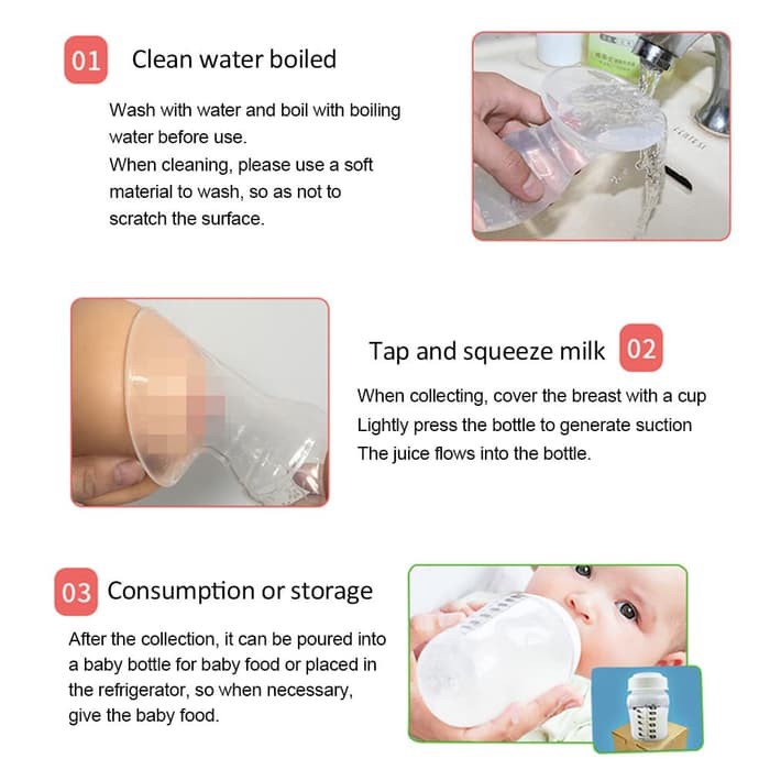 BREAST PUMP MANUAL / POMPA ASI MANUAL / SILICONE BREAST PUMP