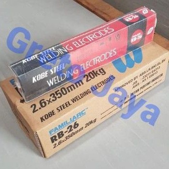 ( RB-26 ) Kawat Las Kobe Steel 2.6mm x 350mm (5kg) RB 26 Welding Electrodes 2,6 2.6 mm