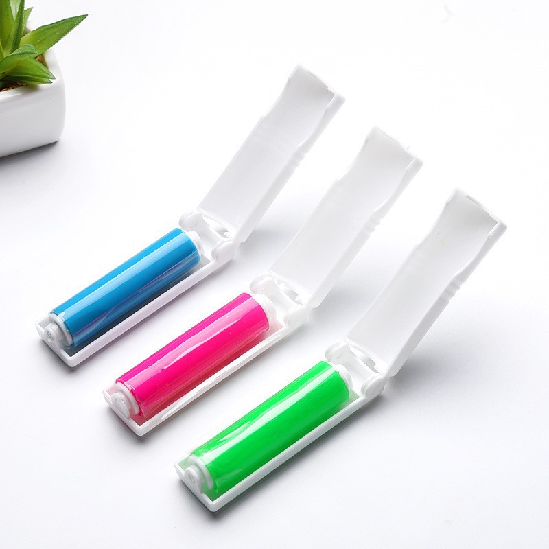 Hot Sale/Warna Random Mini Clothes Lint Rollers Cleaner/Roller Penghilang Bulu Portable Bisa Dicuci/Sikat Pembersih Bulu Hewan Peliharaan Pakaian