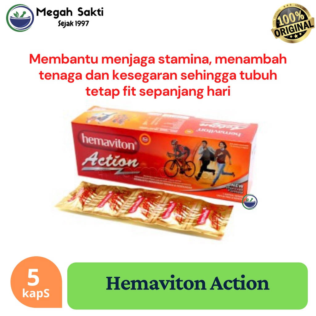 MGS - Hemaviton Action Strip 5's - Penambah stamina dan energi