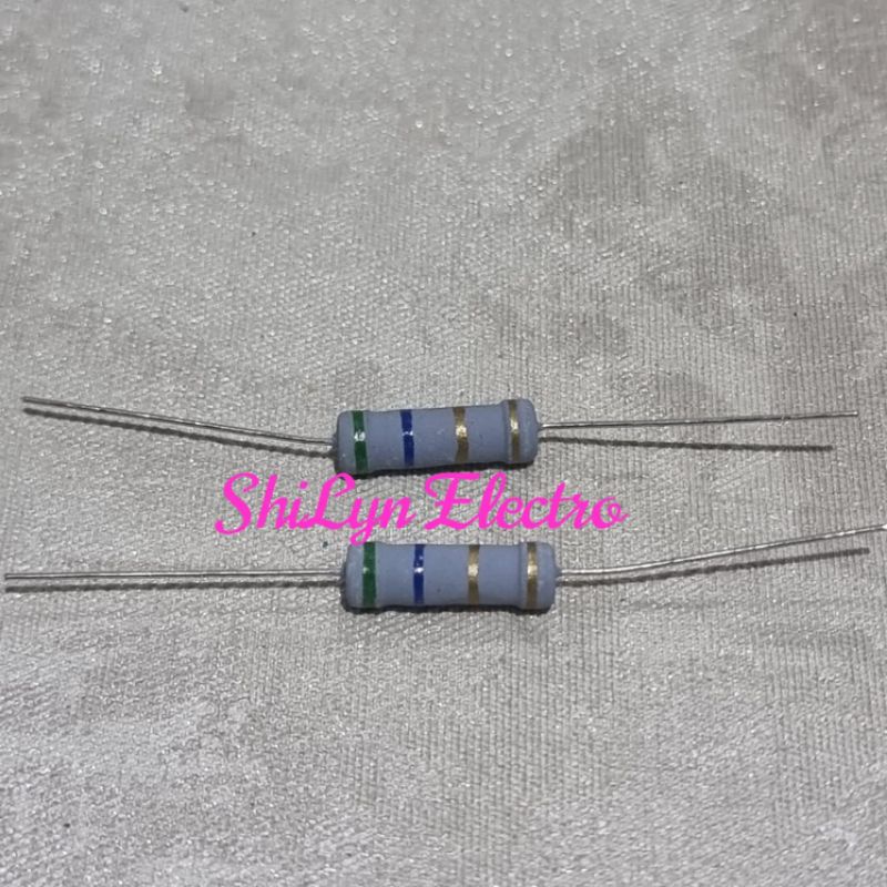 HARGA 10 PCS RESISTOR 2W 2WATT 2 WATT 1M2 2K2 3K3 4K7 6K8 8K2 OHM