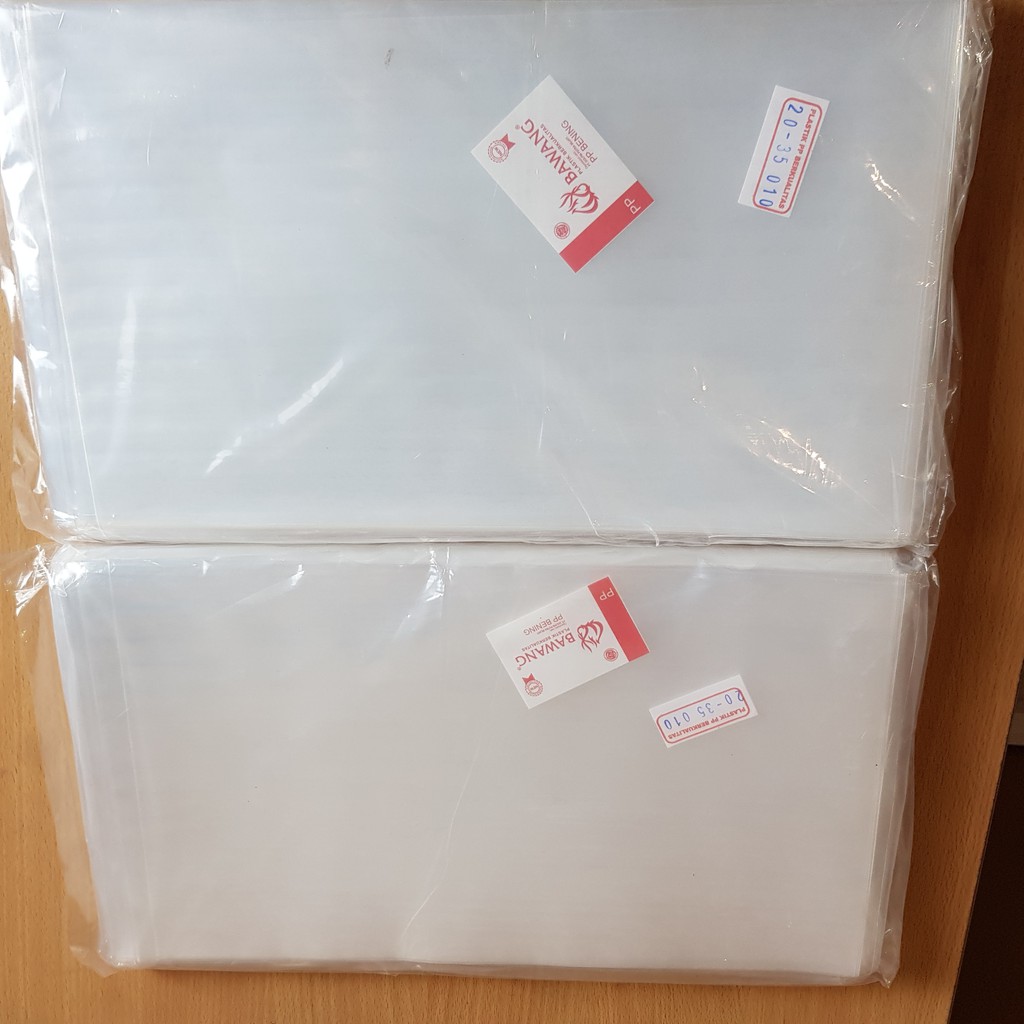 PLASTIK PP BAWANG BENING TEBAL / PLASTIK KANTONG BENING MERK BAWANG TEBAL 0.10 READY BERBAGAI UKURAN