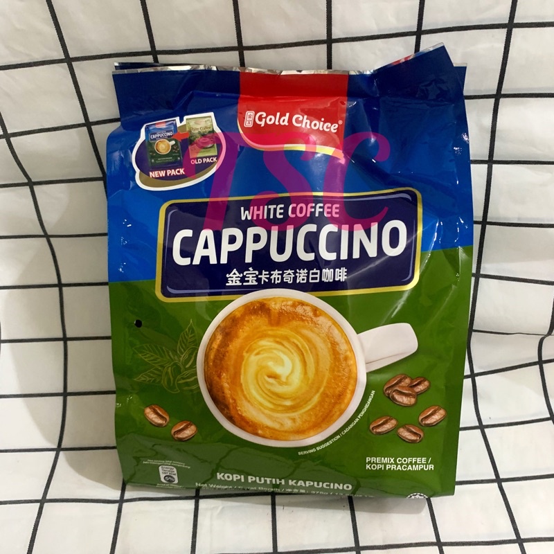 

GOLD CHOICE White Coffee Cappuccino 15 sachets/Malaysia/ Kopi Putih / Kapucino