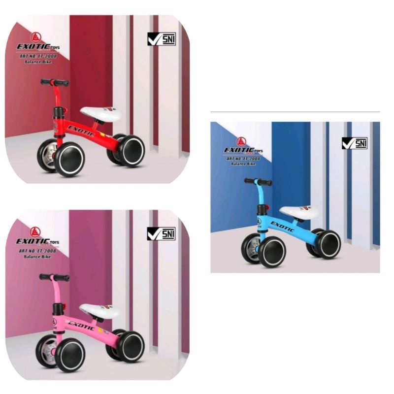 Balance Bike Exotic ET-2008 Exotic ET 2006 Sepeda Keseimbangan Bayi