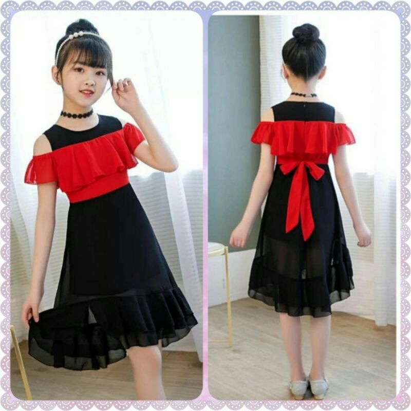 Baju Anak Perempuan Baju Pesta Anak Umur 8-9 Tahun Dress Anak Termurah, Terlaris