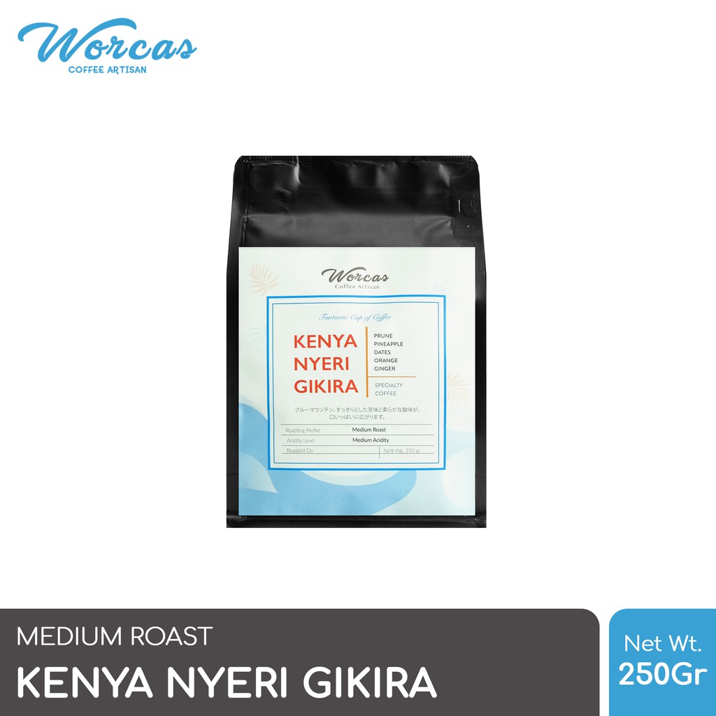 

WORCAS Arabika Kenya Nyeri Gikira 250 Gram - Medium Roast