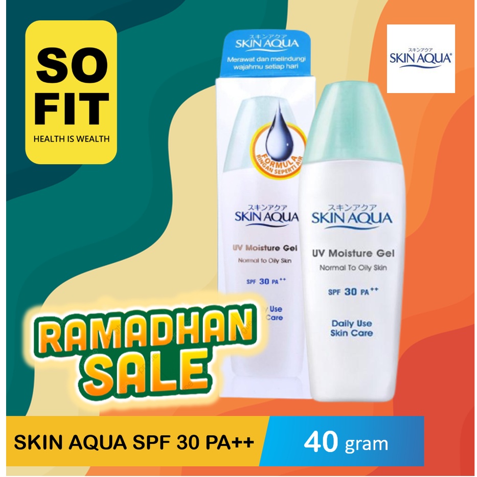 Skin Aqua UV Moisture Gel SPF30 40gr/ Sunblock Wajah / Skin Aqua SunScreen