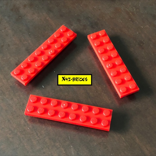 LEGO PARTS 303421 - Plate 2x8 Bright Red