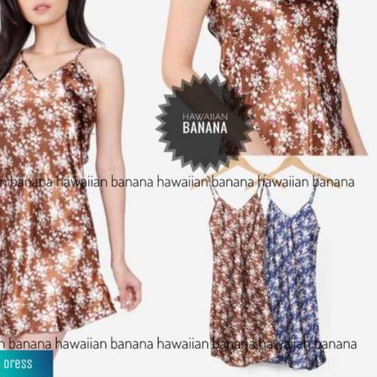 ➯ HAWAIIAN Baju Tidur DASTER Satin Satu Tali Dewasa Banyak Motif / Baju Tidur Import Murah / Part 1
