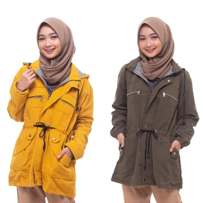Terbaruu 56 Jaket Wanita Trust Coat, Bahan Paragon Import Tebal F UN361 Jaket Hoodie Parka Cewek La