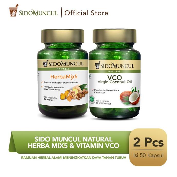 

Sale Sido Muncul Natural HerbaMix5 + Virgin Coconut Oil Soft Capsule /OBAT HERBAL ASAM URAT/OBAT HERBAL PELANGSING/OBAT HERBAL KOLESTEROL/OBAT HERBAL DIABETES
