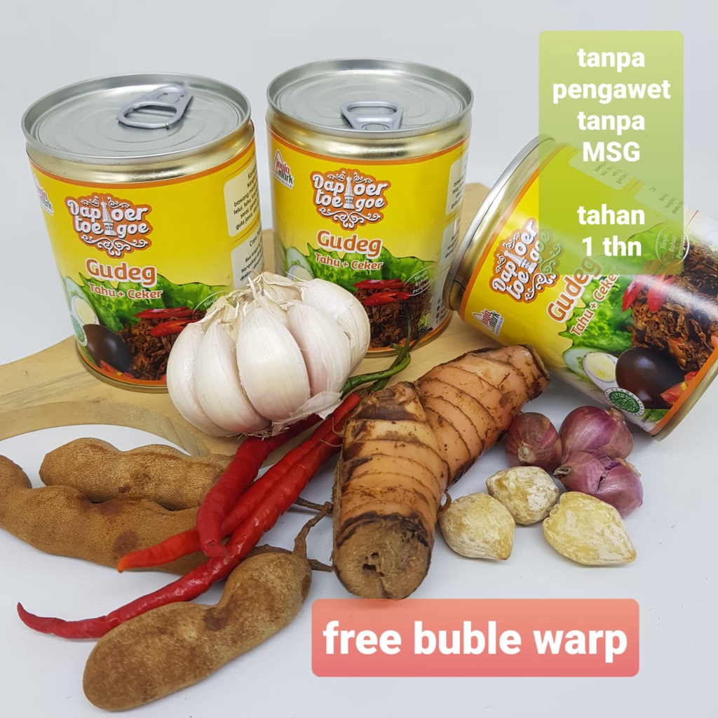 

Gudeg Tahu Ceker Dapoer Toegoe PREMIUM Kemasan kaleng