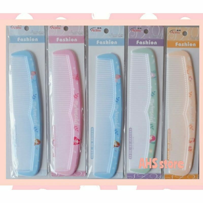 Sisir model panjang Fancy / sisir karakter / sisir rambut lurus