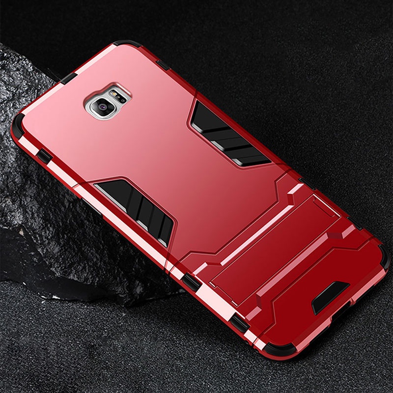 Casing Hard Case Armor Robot Bahan PC + Silikon Slim Anti Knock Untuk Samsung Galaxy C9 Pro / C9