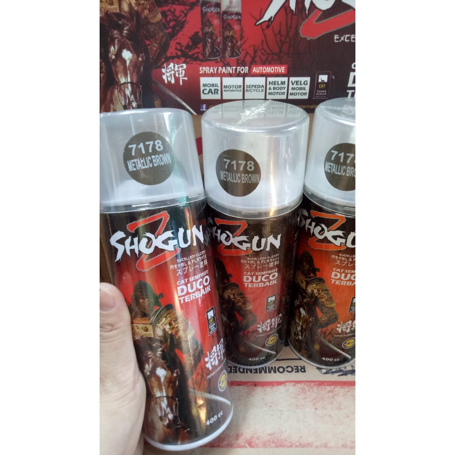 pilox pilox cat semprot duco shogunz pilok shogun metallic brown 7178 400cc coklat cokelat metalik