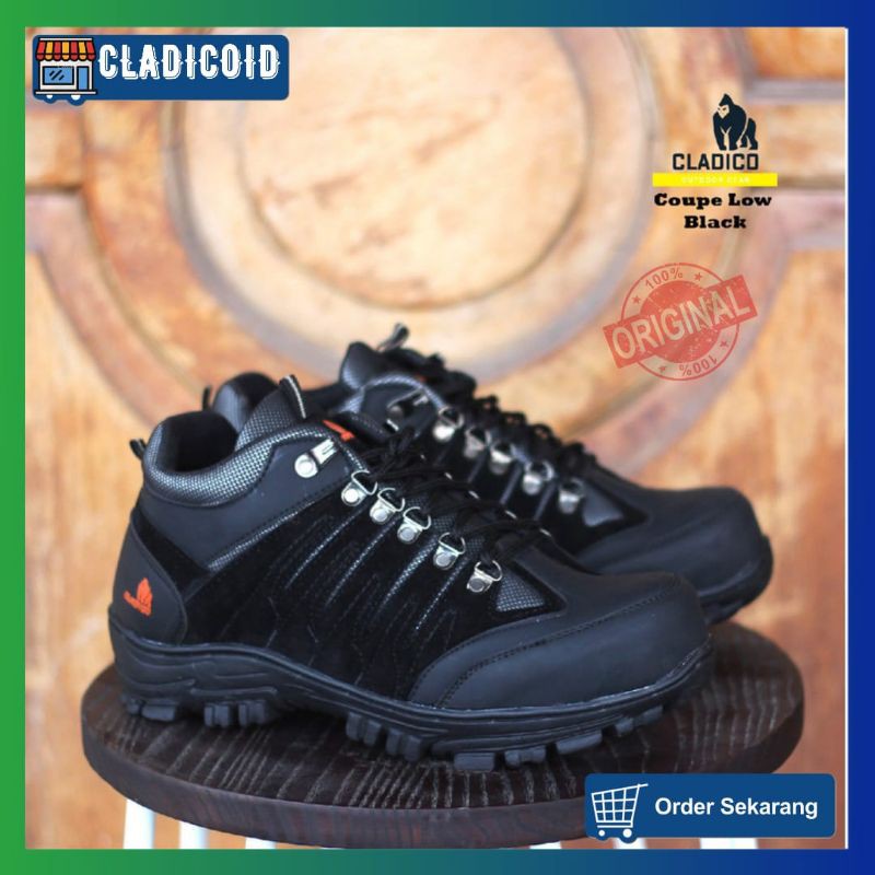 SEPATU SAFETY PRIA UJUNG BESI ORIGINAL MODEL KEREN DAN STYLISH CLADICO COUPE LOW KERJA LAPANGAN