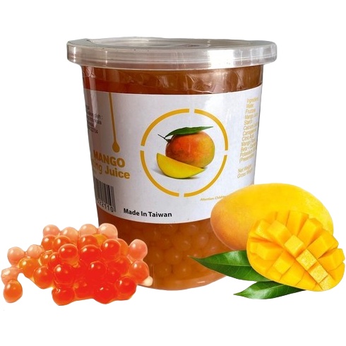 

Mango Coating Juice 1kg Jeli Popping Boba Agar Rasa Mangga