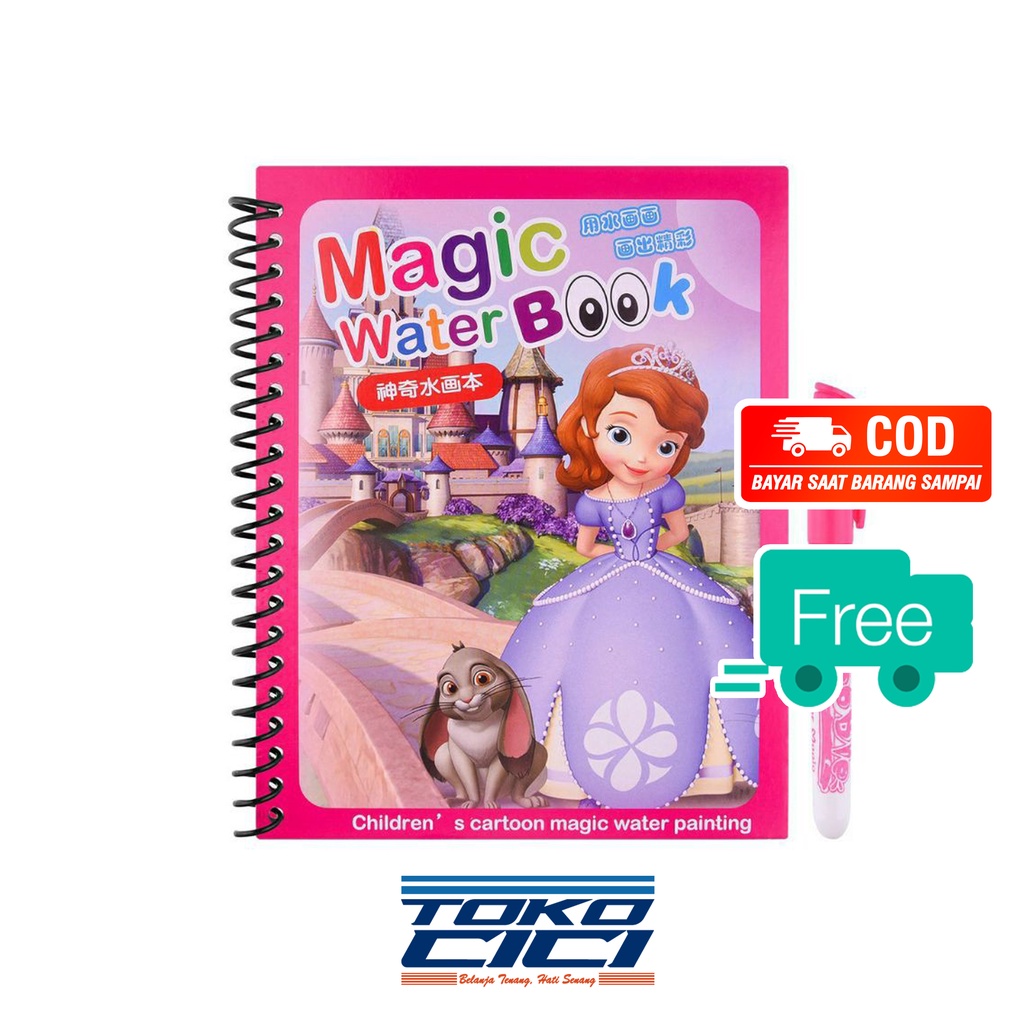 

Magic Water Book Shopia - Buku Mewarnai