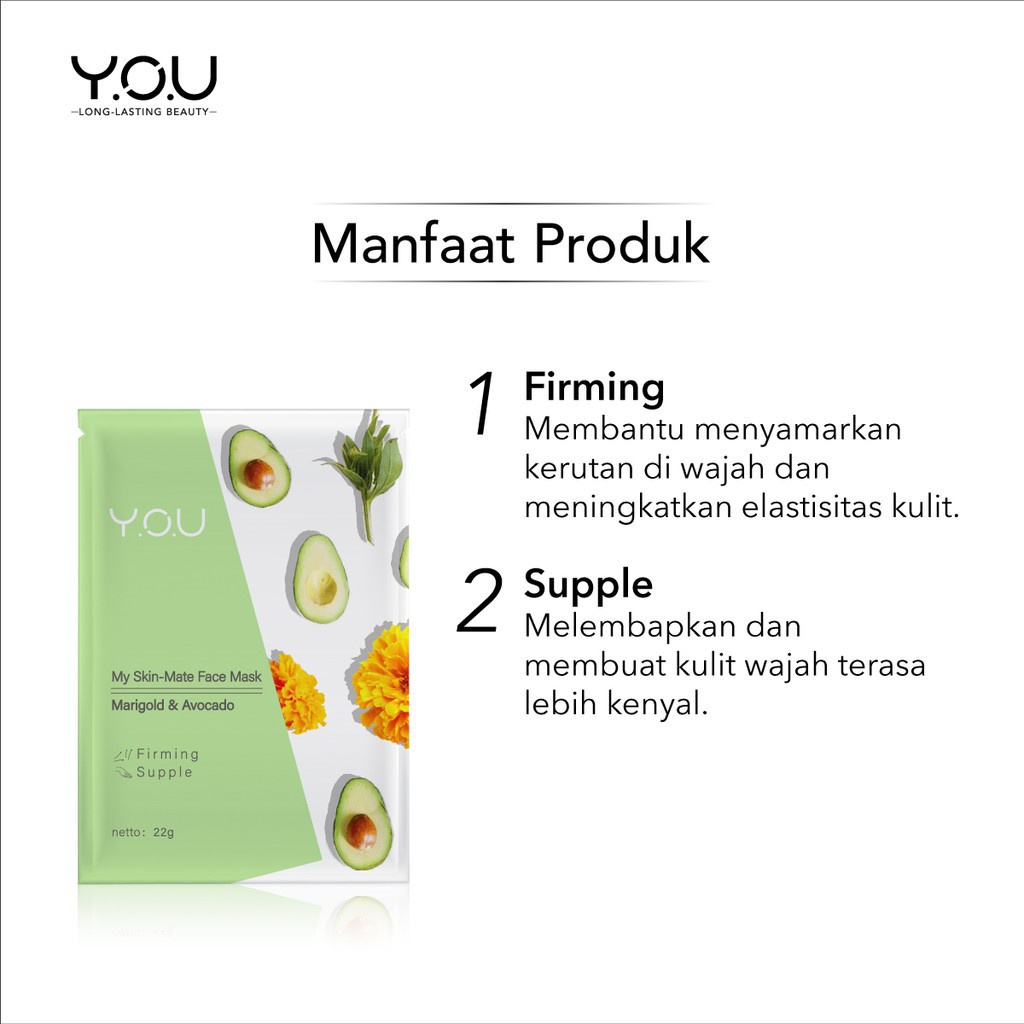 YOU - My Skin Mate Face Mask - Masker Wajah