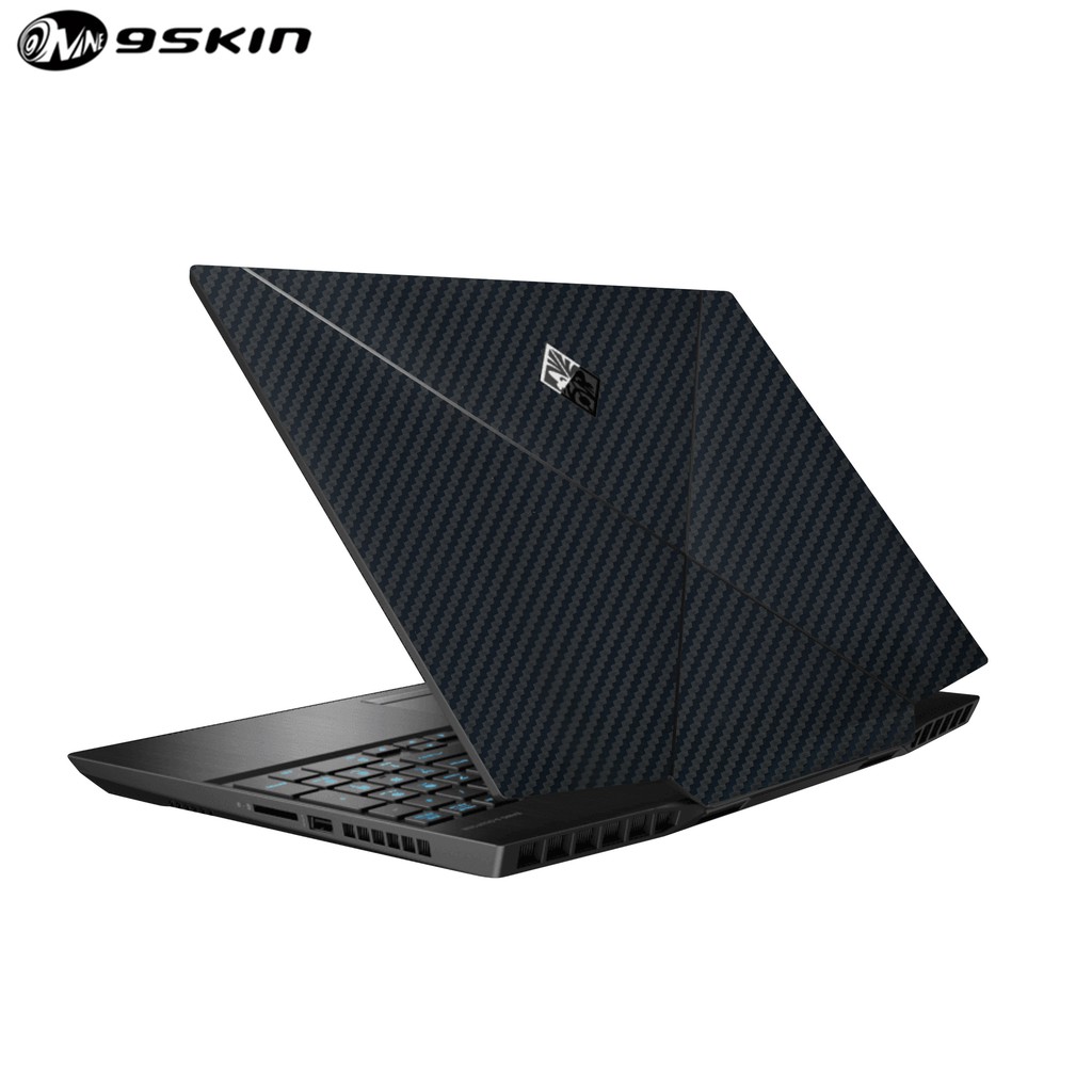 9Skin - Premium Skin Protector for HP Omen i7 - Black Carbon Vinyl (FRONT & INSIDE)