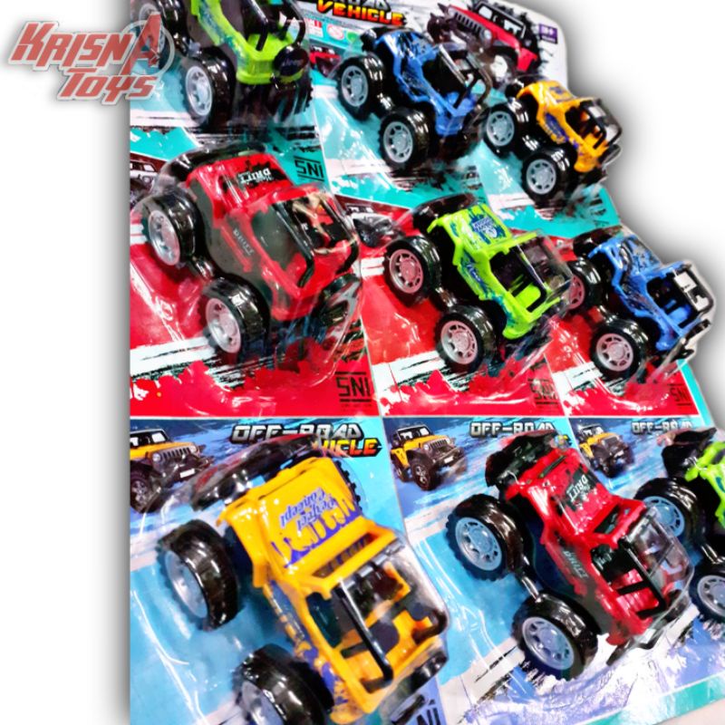 MAINAN ANAK MOBIL JEEP/MOBIL OFF ROAD/CAR ADVENTURE isi 12 pcs/Lembar