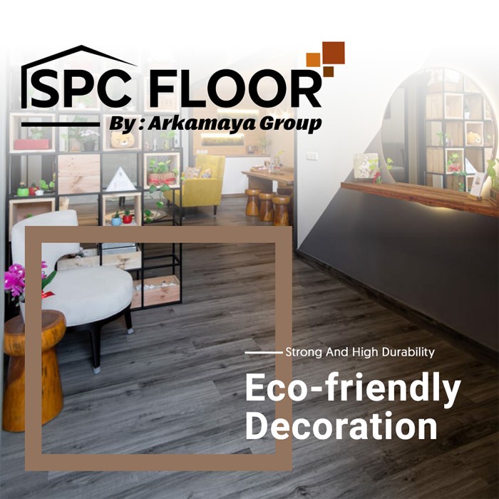 Lantai SPC Plank Motif Kayu Premium Merk SPC FLOOR Click System