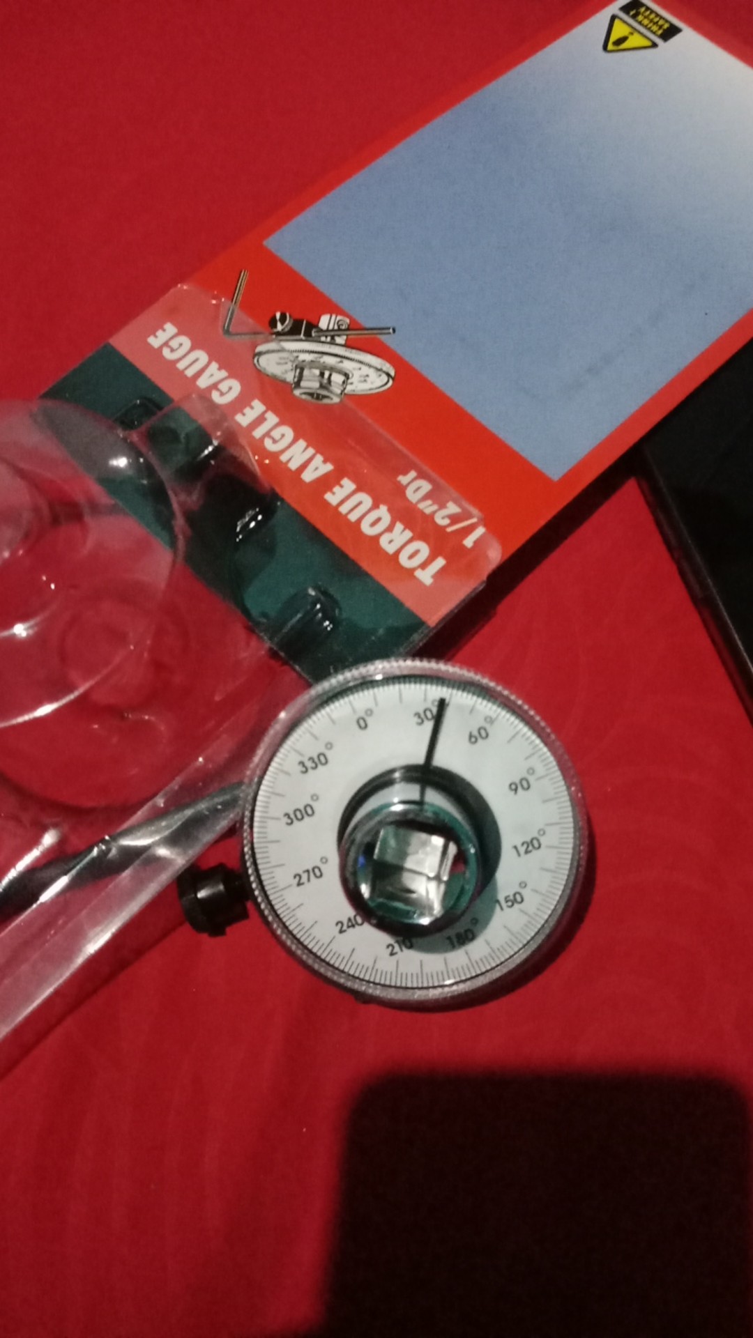 Kunci Momen Torsi Sudut Gasket Roda Mobil Torque Wrench 1/2 Angle Gauge