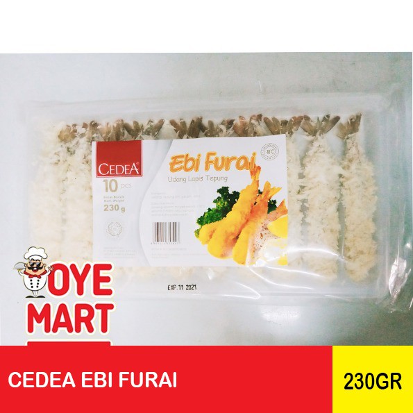 CEDEA EBI FURAI 230 GR UDANG TEPUNG SIAP GORENG ISI 10