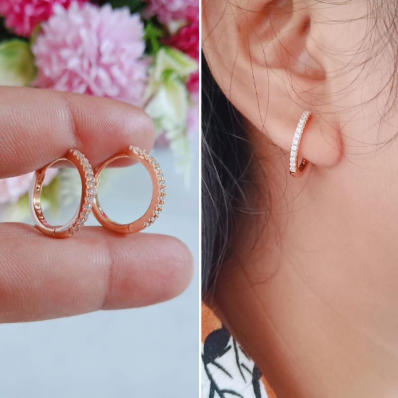 ANTING WANITA ANTING TITANIUM MODEL BERLIAN IMITASI