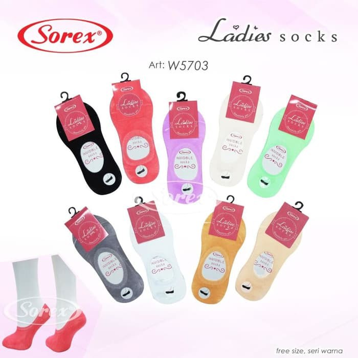 RC KAOS KAKI WANITA/CEWEK/LADIES SOREX INVISABLE/LADIES SOCKS TIPE W5709/W5708/W5703/W5706