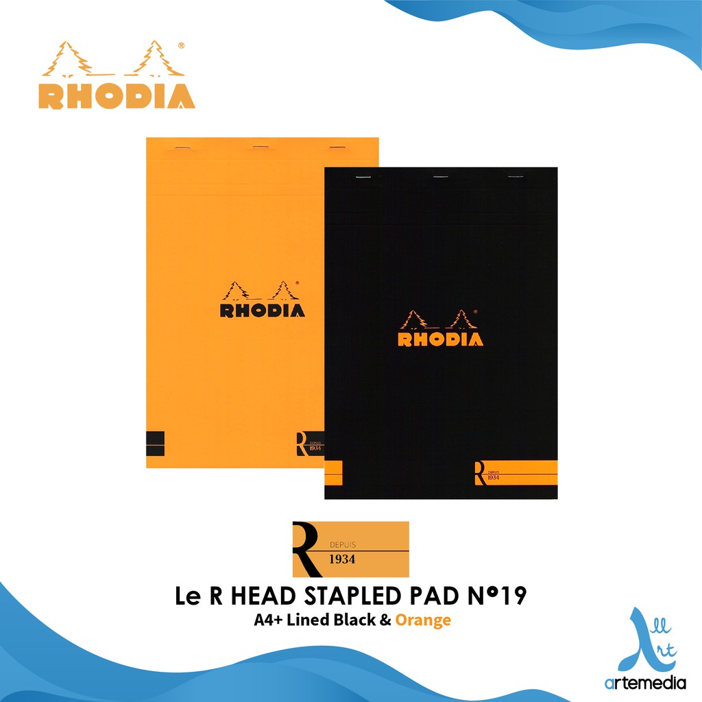 

Rhodia Le R A4 Plus Pad No.19 Notepad Premium Kertas Halus 90gsm
