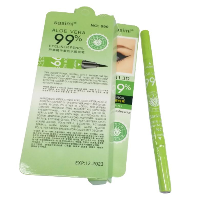 SASIMI ALOEVERA /EYELINER PENSIL 2IN1 3D WATERPROOF